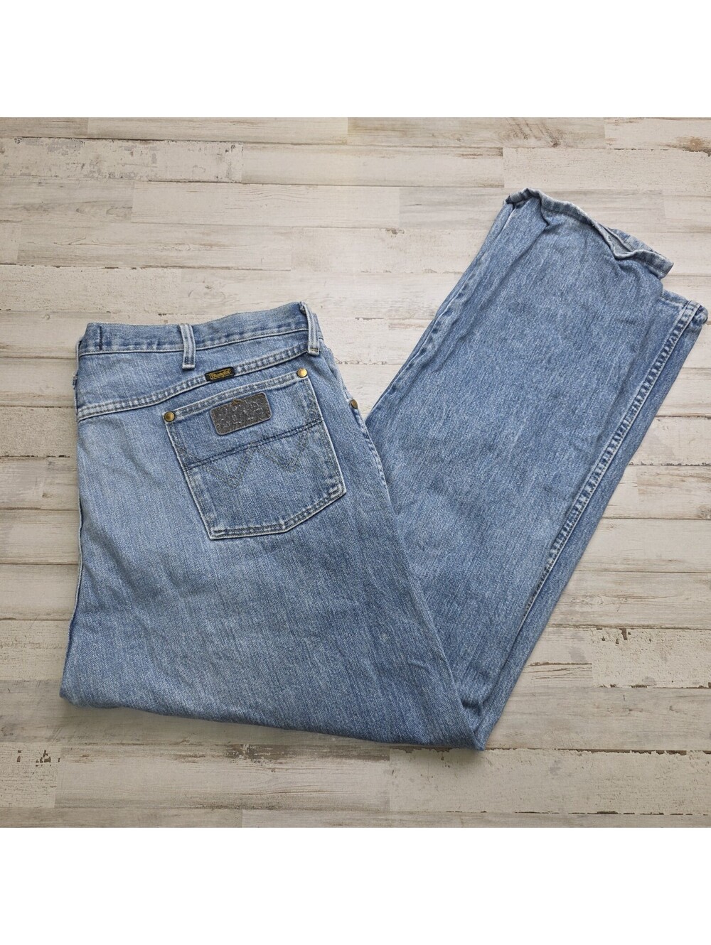 Wrangler George Strait Cowboy Cut Relaxed Fit Jeans Mens 42x30 Blue 1031MGSHD